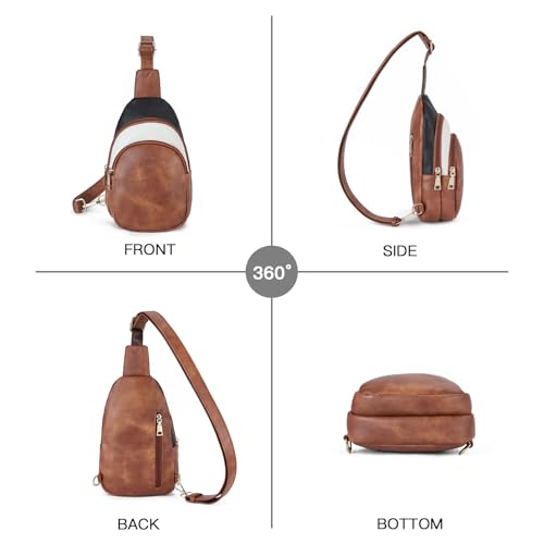 Crossbody Bags for Women Leather Sling Bag for Woman Travel Black