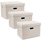 Large Storage Bins with Lids (3 Count)