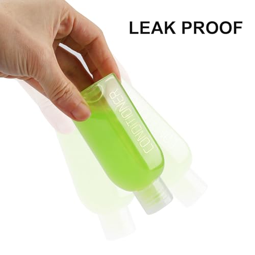 Travel Bottles for Toiletries 8PCS 3.4oz TSA Approved Containers (8 Count)