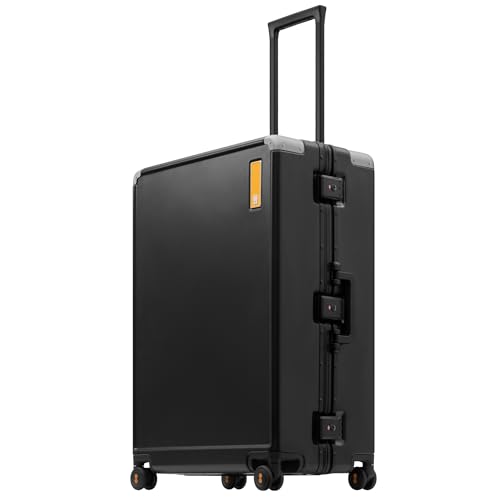 Zipperless Checked Luggage Large Suitcase with Wheels 28 Inch Aluminum Frame Luggage Hard Shell Suitcases with Tsa Locks