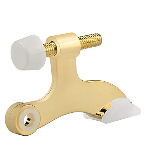 8 Pack Hinge Pin Bright Brass Door Stopper (8 Count)