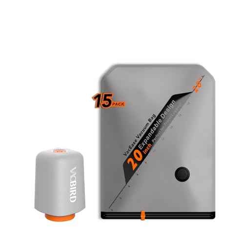 Rechargeable Wireless Pump Travel Storage Bags Set (15 Count)