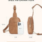 Crossbody Bags for Women Leather Cross Body Sling Bag for Woman Travel Camel Brown