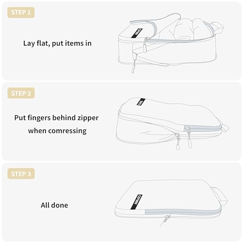 Compression Packing Cubes for Travel