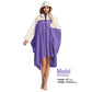 Adult Rain Poncho Waterproof Hooded Zipper Raincoat with Pockets