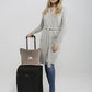 Premium Soft Travel Blanket Pillow 2 in 1 Airplane Flight Taupe
