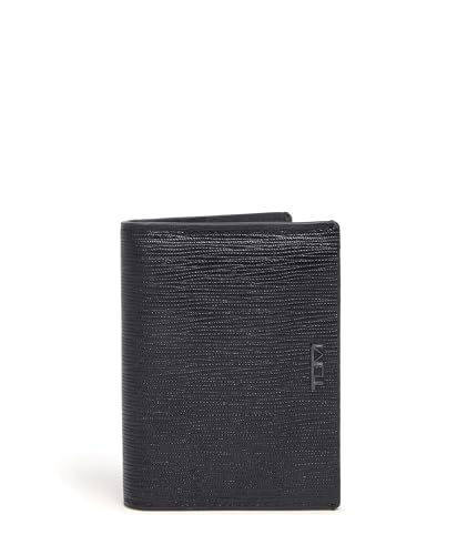 Mens L Fold Black Embossed One Size