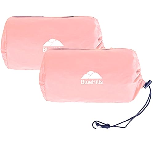 Ultra Compact 2 Pack Travel Blanket Pillows Airplane Large (2 Count)