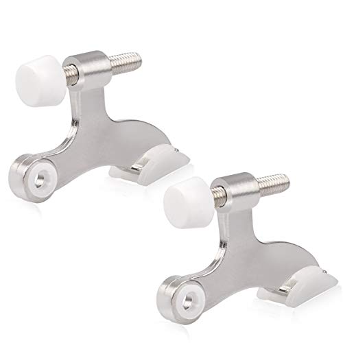 2 Pack Hinge Pin Satin Nickel Door Stopper (2 Count)