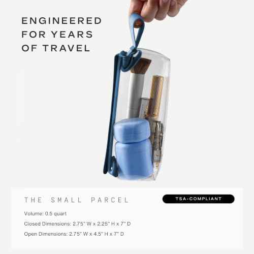 Parcel Clear Travel Kit with Zipperless Magnetic Closure