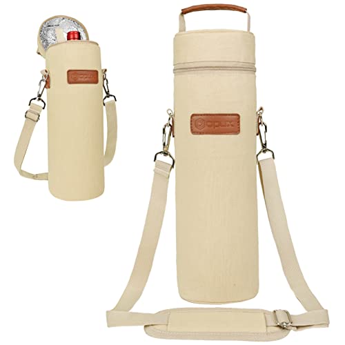 Single Bottle Wine Bag Carrier Insulated Cooler Tote with Strap