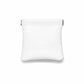 White PU Leather Jewelry Pouch Portable Travel Jewelry Storage Bag