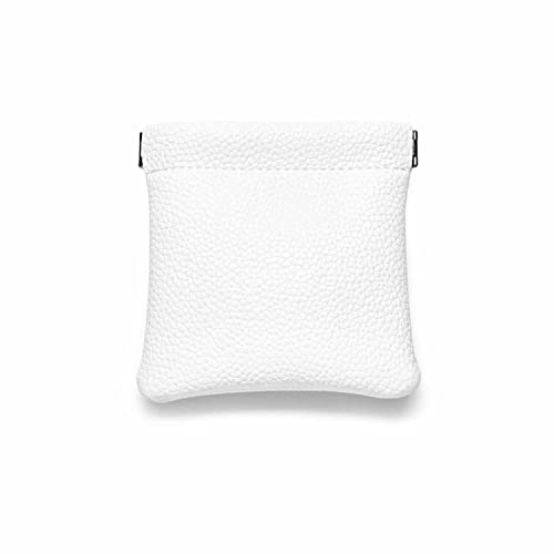 White PU Leather Jewelry Pouch Portable Travel Jewelry Storage Bag