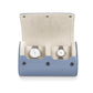 2 Slot Leather Watch Organizer Case Light Blue
