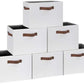 6 Pack Large Fabric Storage Bins with Handles
