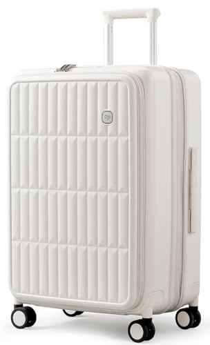 Expandable Top Open 28 Inch Checked Luggage with Spinner Wheels