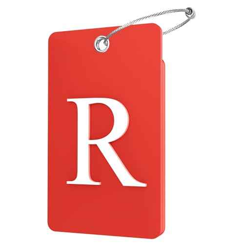 2 Pack Initial Luggage Tags for Suitcases Airplane Travel Essentials (2 Count)