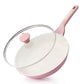 9.5In Nonstick Ceramic Frying Pan with Lid