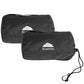 Ultra Compact Travel Blanket Pillow 2 Pack Airplane 70X56In Black (2 Count)
