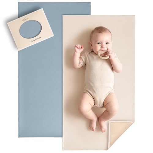 Faux Leather Waterproof Baby Changing Mat 2 Pack (2 Count)
