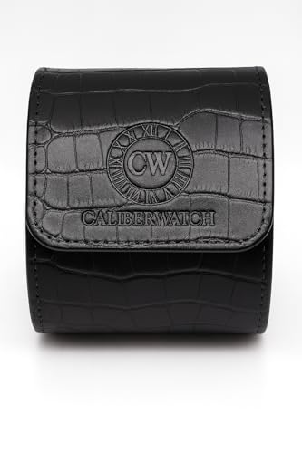 Genuine Napa Leather Watch Roll Travel Case for 3 Watches