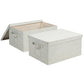 Storage Bins With Lids Closet Organizer Cabinet Box For Clothes (2 Count)