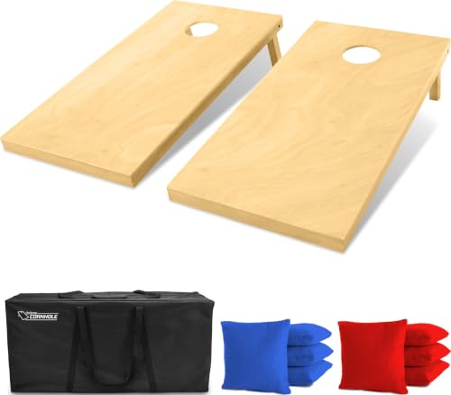 Solid Wood Premium Cornhole Set