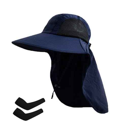 Sun Hat for Men Women with Neck Flap