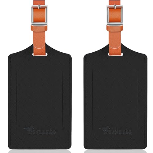 2 Pack Luggage Tags for Suitcases Airplane Travel Essentials (2 Count)