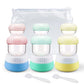 Travel Jars for Creams 9PCS Travel Size Containers for Toiletries Cream Jars Refillable Leak (9 Count)