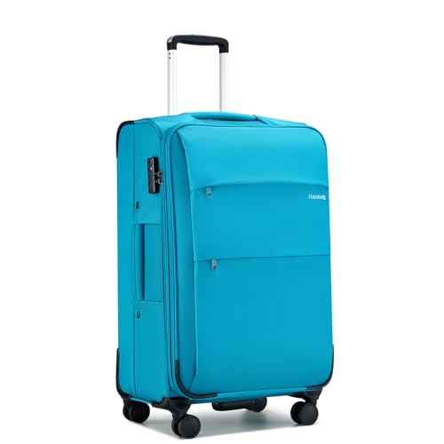 24 Inch Expandable Luggage Large Suitcases with Wheels Softside Checked Luggage Rolling Suitcase with Lock Lightweight Travel Luggage for Men and Women 24 Inch Luggage