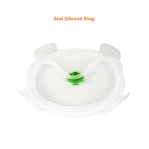 Green Silicone Collapsible Food Storage Containers (3 Count)