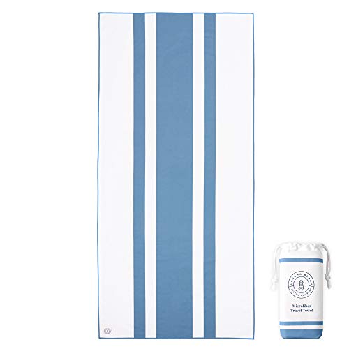 Bright Blue Microfiber Beach Towel by Laguna Beach Textile Co