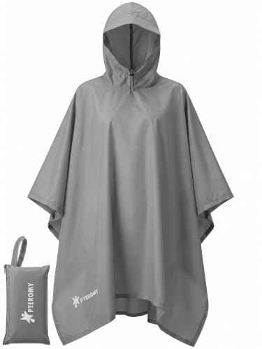 Hooded Rain Poncho for Adults