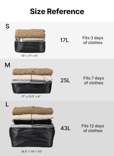 Vacuum Bags for Travel with Wireless Pump (3 Count)