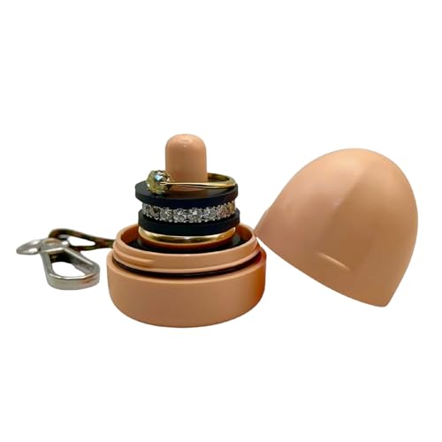 Waterproof Ring Holder Keychain for Travel & Gym