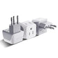 Brazil Travel Adapter Plug with Dual Usa Input (3 Count)