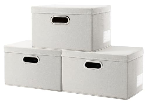Storage Bins with Lids [3 (3 Count)