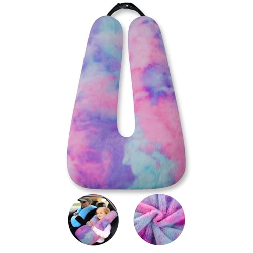 Travel Pillow Car Pillow Kid Car Sleeping Colorful Purple