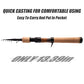 PURELURE Travel Telescopic Fishing Rods 5'9''