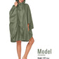 Unisex Rain Poncho Hooded Waterproof Raincoat for Adults Women