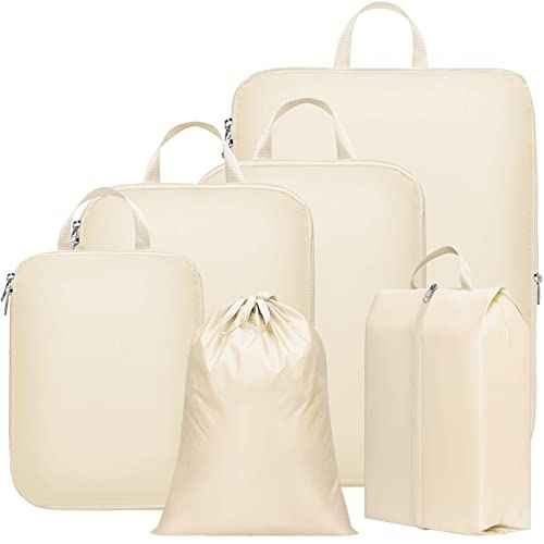 Compression Packing Cubes for Travel (6 Count)