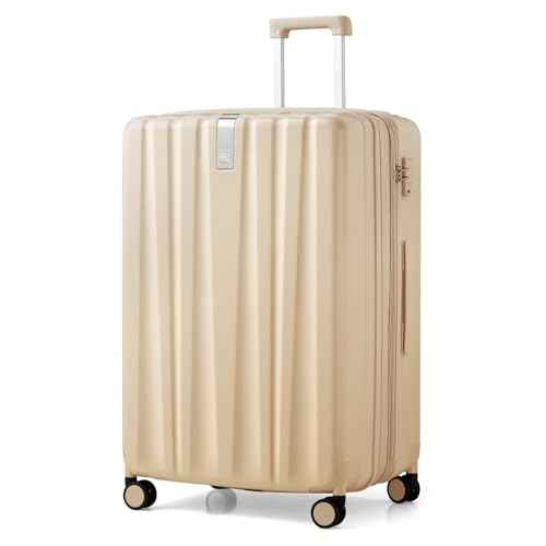 29 Inch Expandable Large Checked Luggage with 8 Spinner Wheels