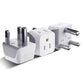 South Africa Namibia Travel Adapter Plug with Dual Usa Input (3 Count)