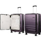 Checked Top Opening Expandable Suitcase