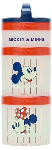 Mickey & Friends Snack Containers 3 Stackable Snack Cups Baseball