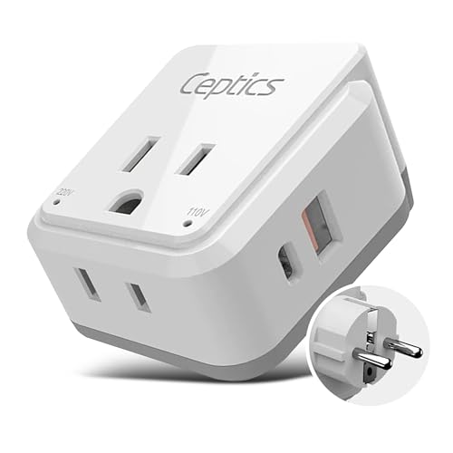 Germany Korea Travel Plug Adapter Set
