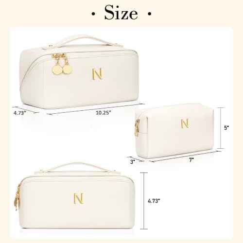 Initial Makeup Bag Personalized Gift for Women Teen Girls