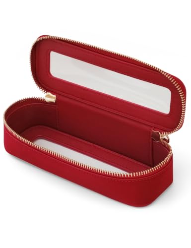 Clear Makeup Bag Travel Cosmetic Case Clear Toiletry Bag with Zipper Traveling Make Up Case Makeup Brush