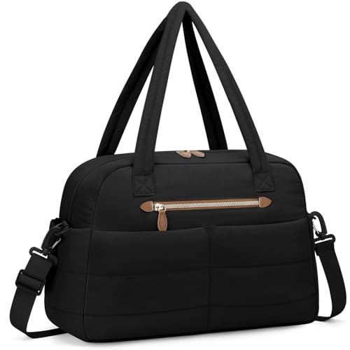 Puffer Travel Duffle Bag Waterproof Carry On Duffel Weekender Bag